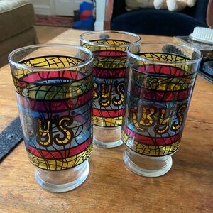Vintage Arby’s Stained Glass Glasses